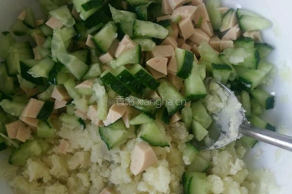 土豆泥拌饭的做法图解4