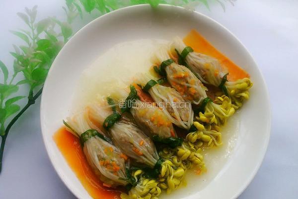 豆芽酿的做法图解11