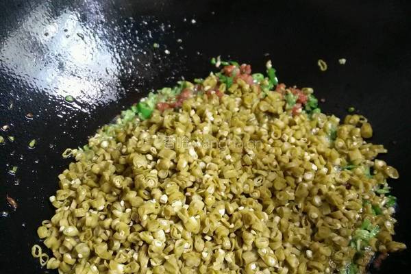 自制酸豆角炒肉沫的做法图解13