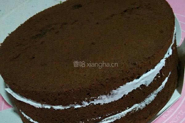巧克力戚风蛋糕的做法图解7