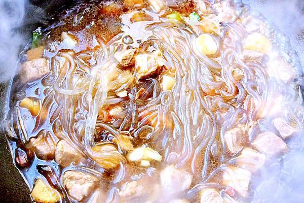 梅花肉炖粉条的做法图解10
