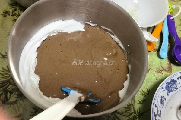 可可戚风蛋糕8寸的做法图解12