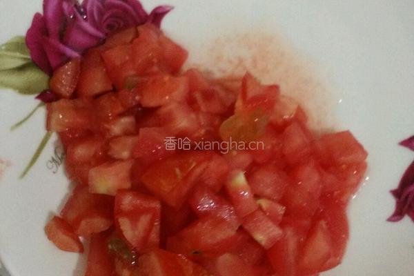 番茄炒缸豆的做法图解2