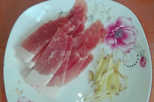 肉片炒三鲜的做法图解2