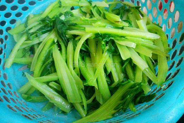 耗油根达菜的做法图解4