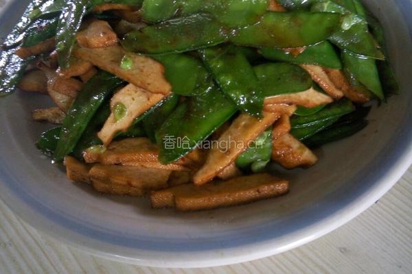 豌豆格炒香干的做法图解5