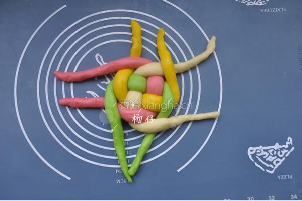 彩色绣球面包做法的做法图解10