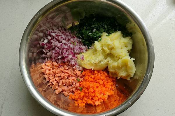 田园土豆饼的做法图解7