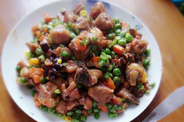 豌豆炒鸡块
