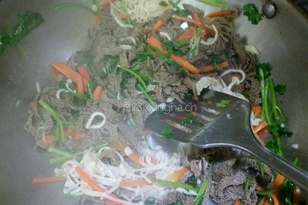 爆炒百叶金针菇的做法图解8