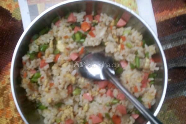火腿炒饭的做法图解6