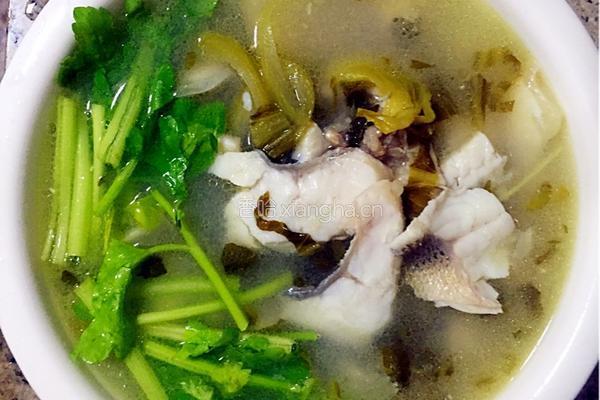 鲈鱼酸菜汤的做法图解8