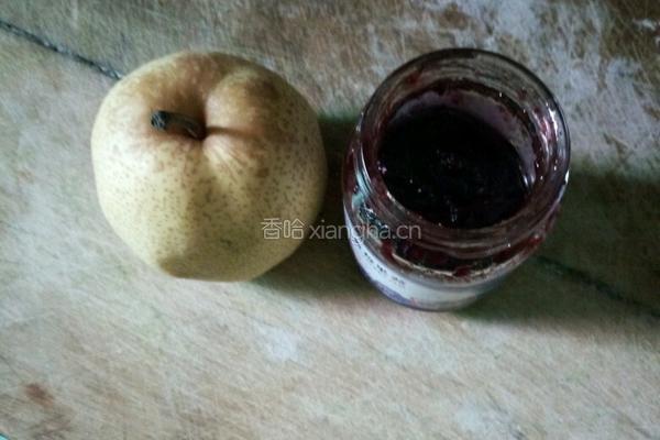 蓝莓蒸梨的做法图解1