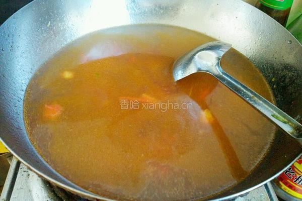番茄紫菜蛋花汤的做法图解3