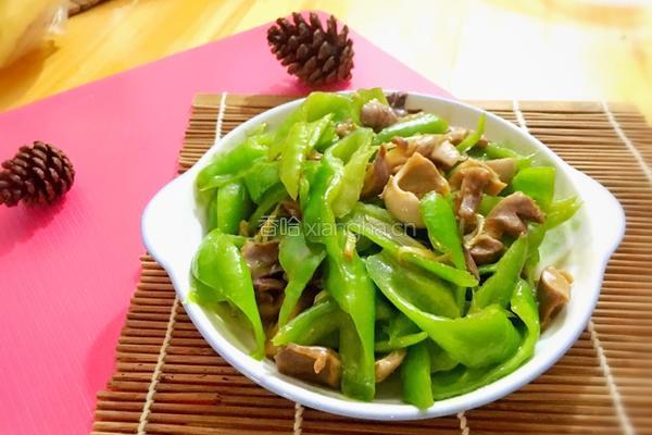 鸡胗炒青椒的做法图解11