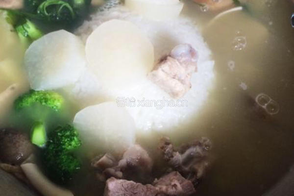 菊花叶咸泡饭的做法图解18