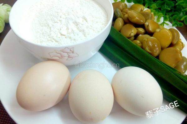 榄钱鸡蛋饼的做法图解1