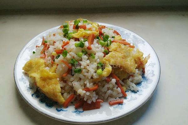鸡蛋火腿炒饭（快手饭）的做法图解9