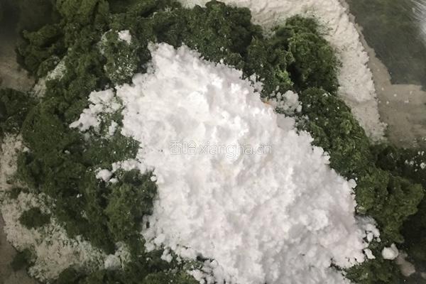 咸蛋黄肉松青团（网红青团）的做法图解5