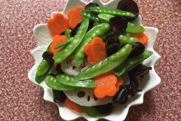 荷塘小炒的做法图解6