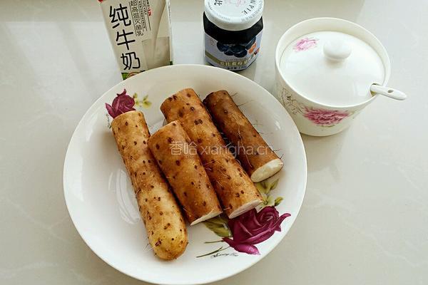 蓝莓山药的做法图解1