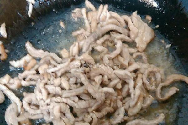 蒜苔炒肉丝的做法图解4