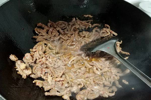 蒜苔牛肉丝的做法图解3