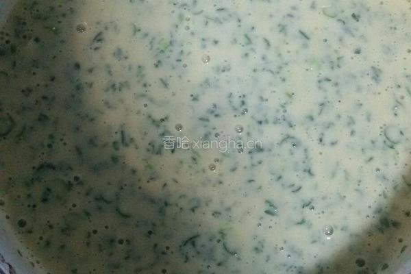荠菜鸡蛋饼的做法图解5