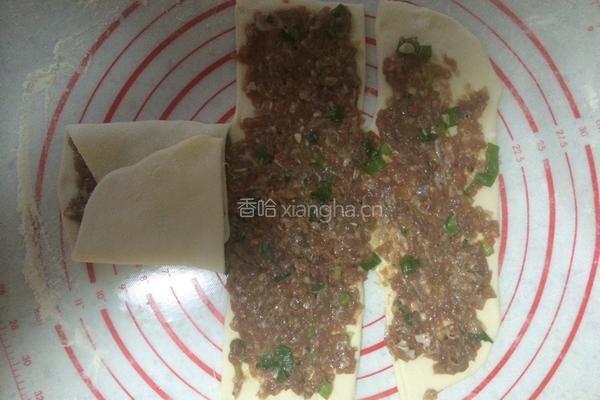 千层香葱牛肉饼的做法图解5