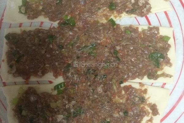 千层香葱牛肉饼的做法图解4