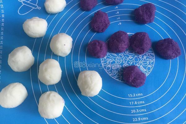 山药紫薯糕的做法图解7