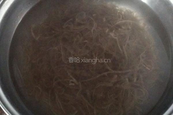 圆包菜炒红薯粉的做法图解4