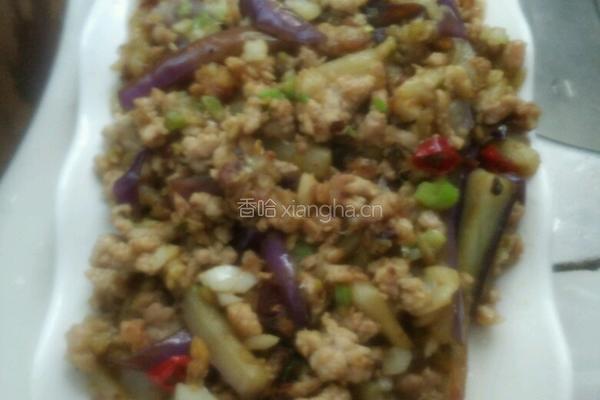 肉末茄子的做法图解5