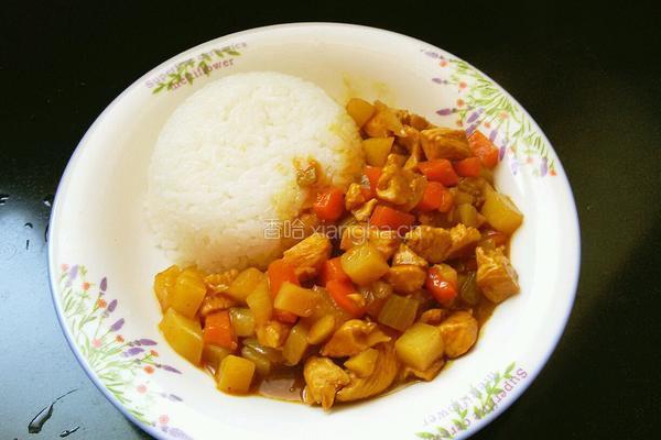 鸡肉咖喱饭的做法图解9