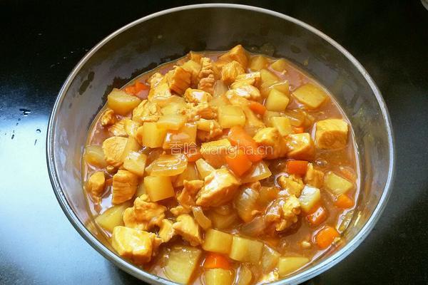鸡肉咖喱饭的做法图解8