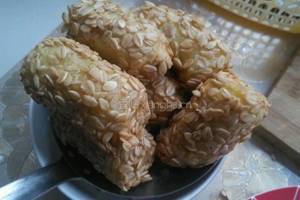 燕麦香蕉卷的做法图解11