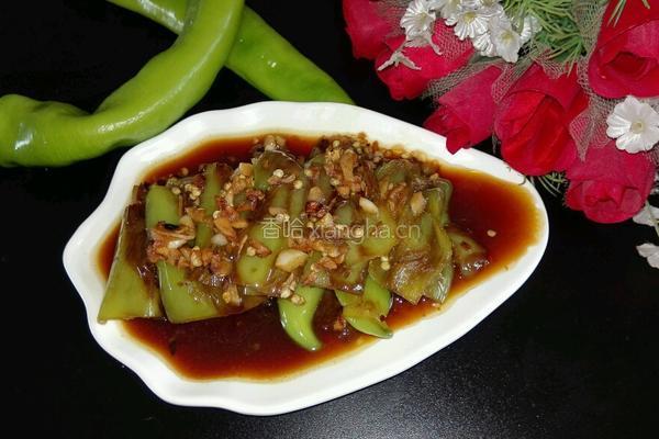 蒜香虎皮尖椒的做法图解15