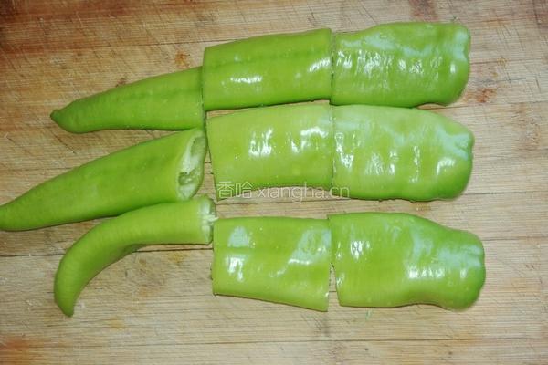 蒜香虎皮尖椒的做法图解2
