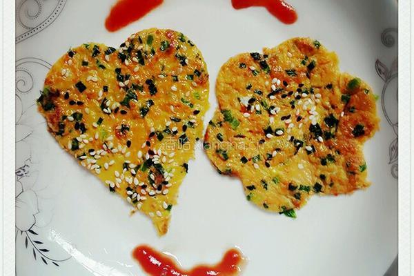 胡萝卜韭菜鸡蛋饼的做法图解5