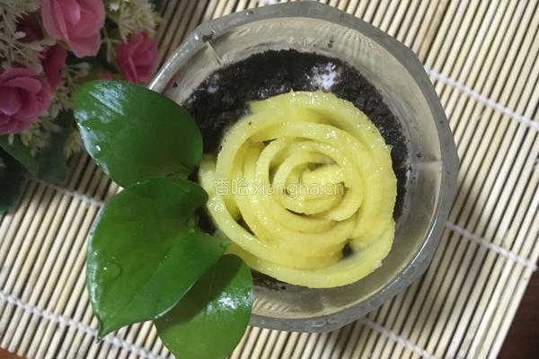 酸奶芒果盆栽与蛋糕芒果酸奶的做法图解6