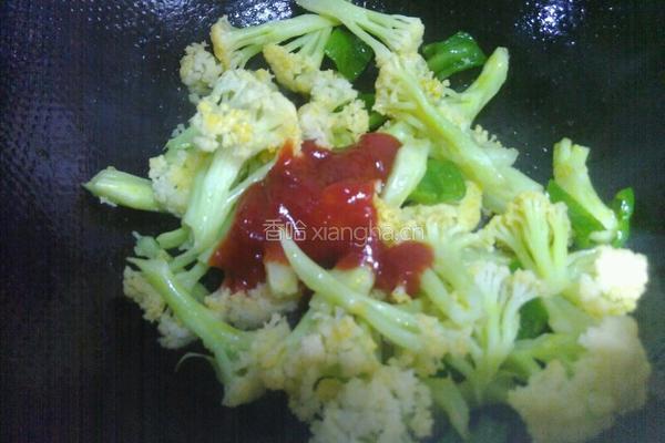 茄汁花菜的做法图解6