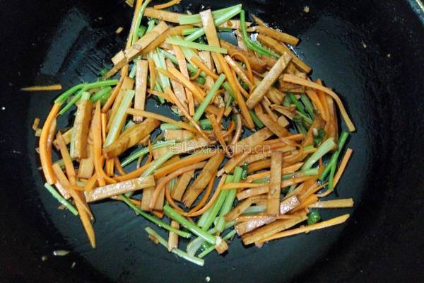 双丝炒豆干的做法图解6