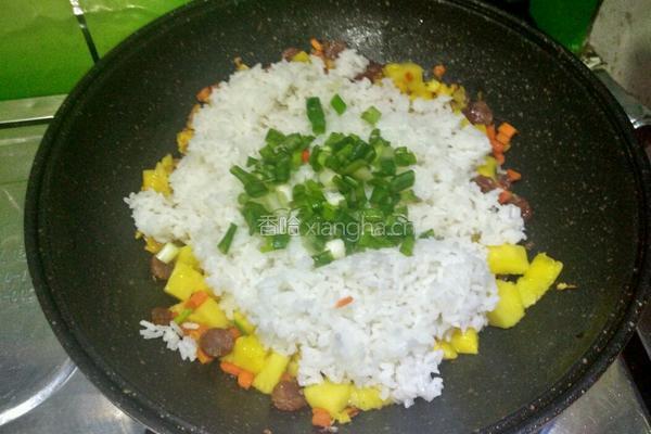 香甜菠萝饭的做法图解10