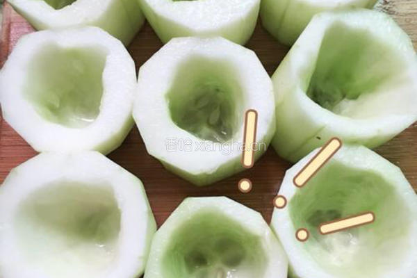 刺瓜酿肉丸的做法图解4