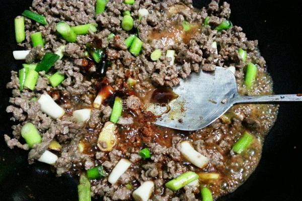小炒牛肉末的做法图解7