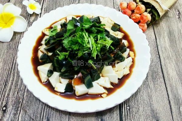 凉拌皮蛋豆腐的做法图解7