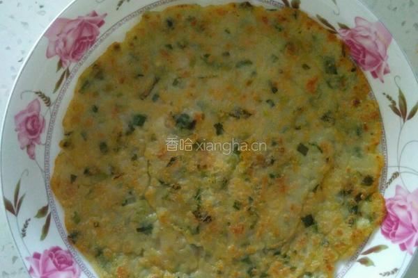 韭菜肉煎饼的做法图解4