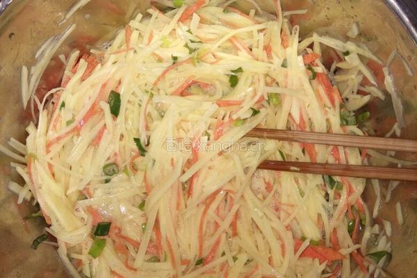 土豆丝饼的做法图解3