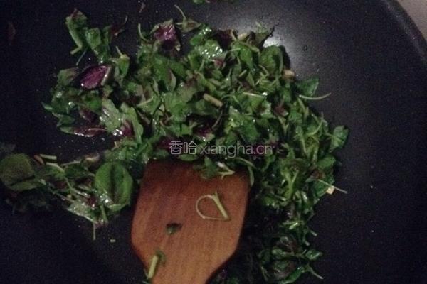苋菜蒜蓉炒饭的做法图解3