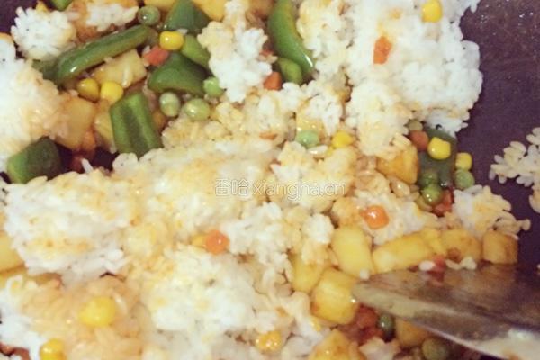 缤纷蔬菜芝士焗饭的做法图解4